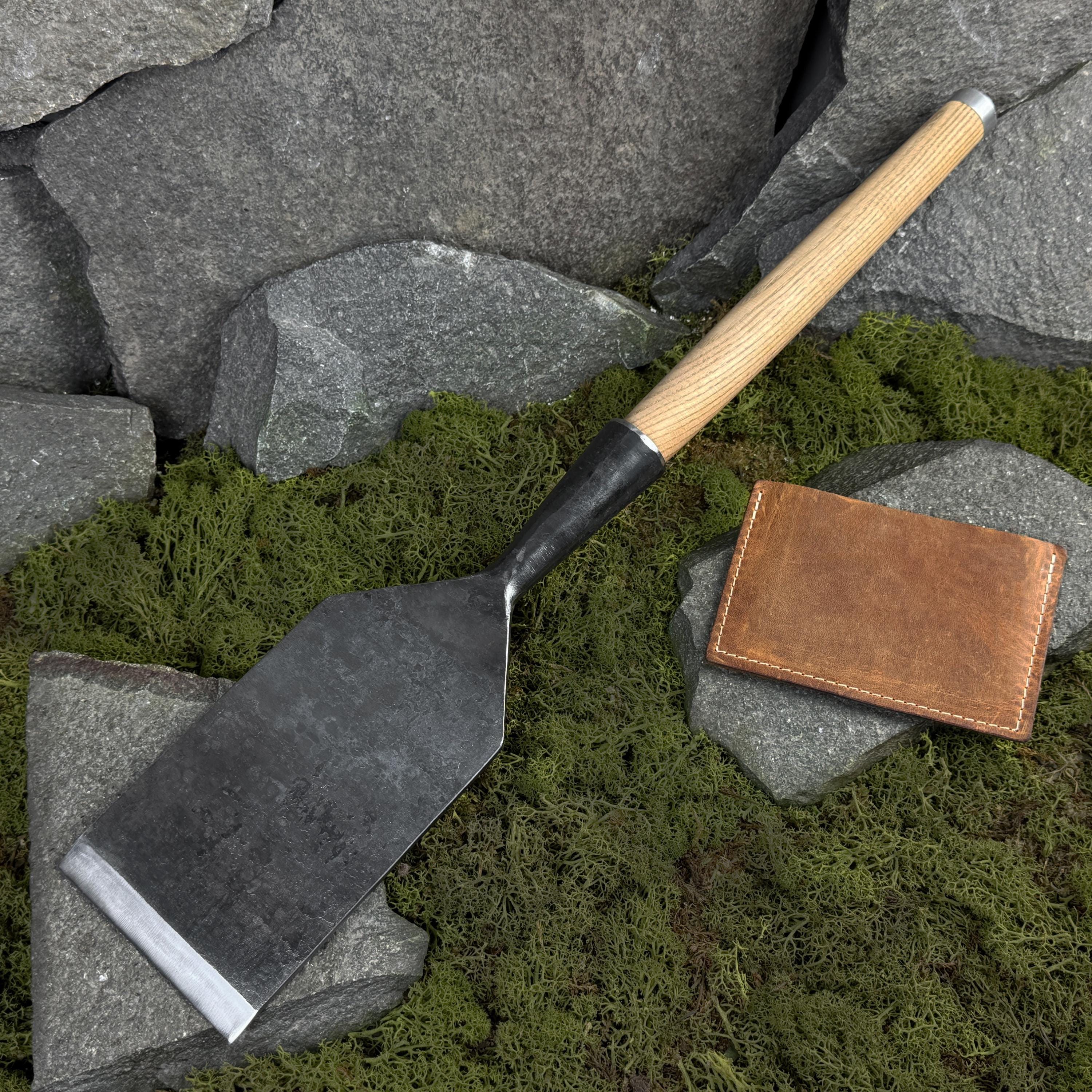 Large Timber Chisel With Leather Case. Framing Straight Chisel ...
