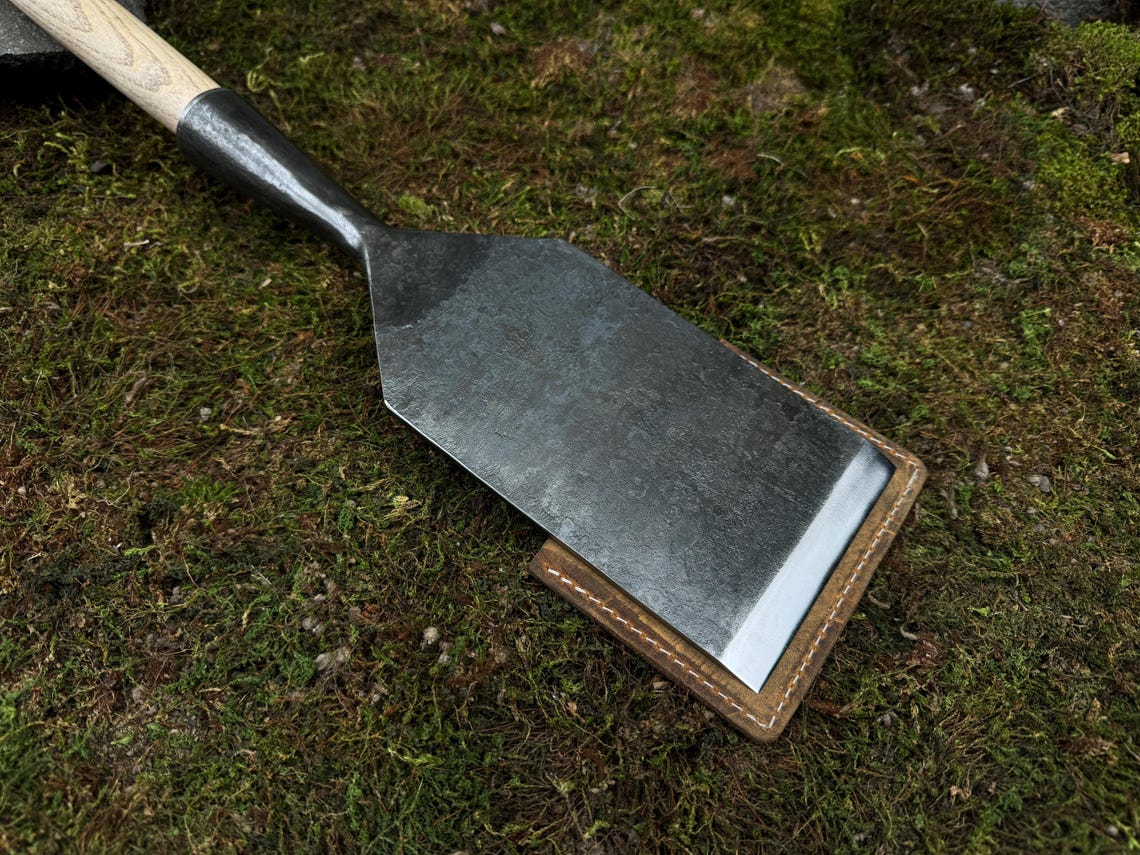 Large Timber Chisel With Leather Case. Framing Straight Chisel ...