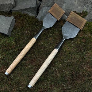 2-piece Large Timber Chisel Set With Leather Cases. Woodworking Slick ...