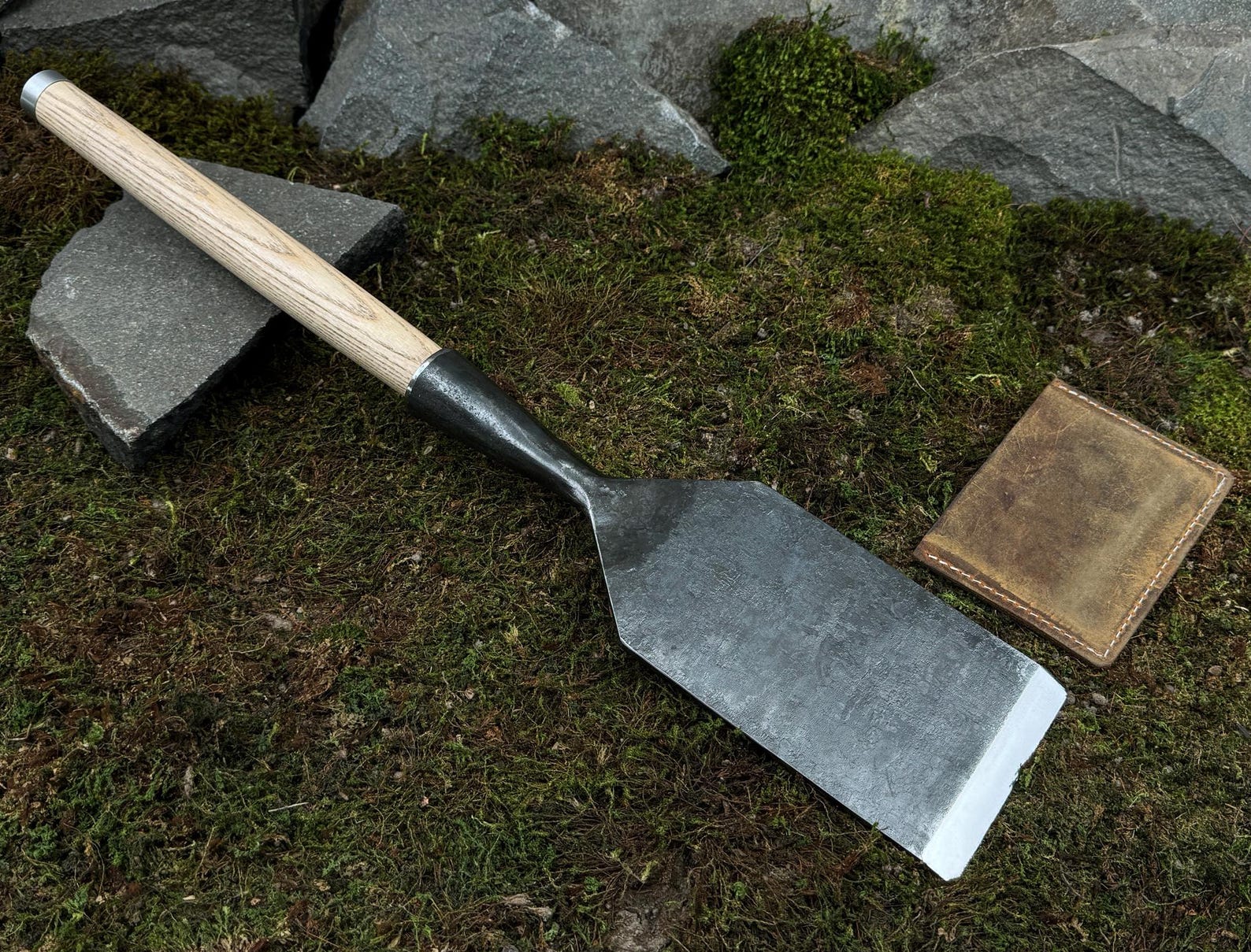 Large Timber Chisel With Leather Case. Framing Straight Chisel ...