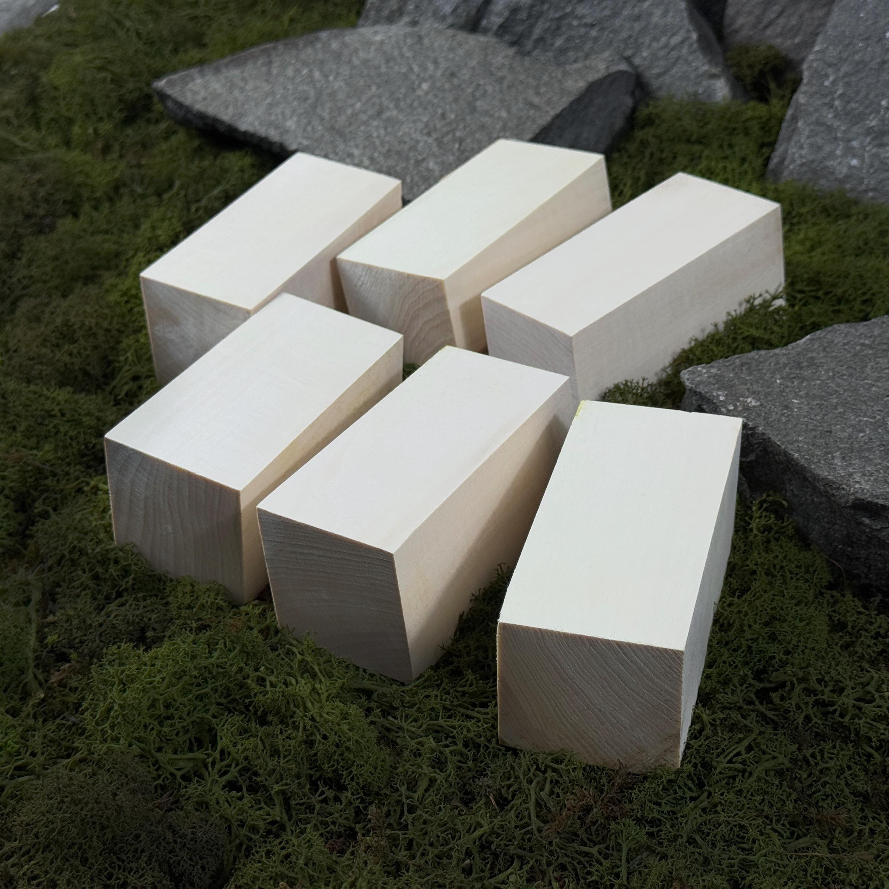 15 Blocs De Sculpture En Bois De Tilleul - 3 Tailles (10x5x5 Cm, 10x2,5x2,5 Cm, 5x5x5 Cm), Pour Art, Décoration