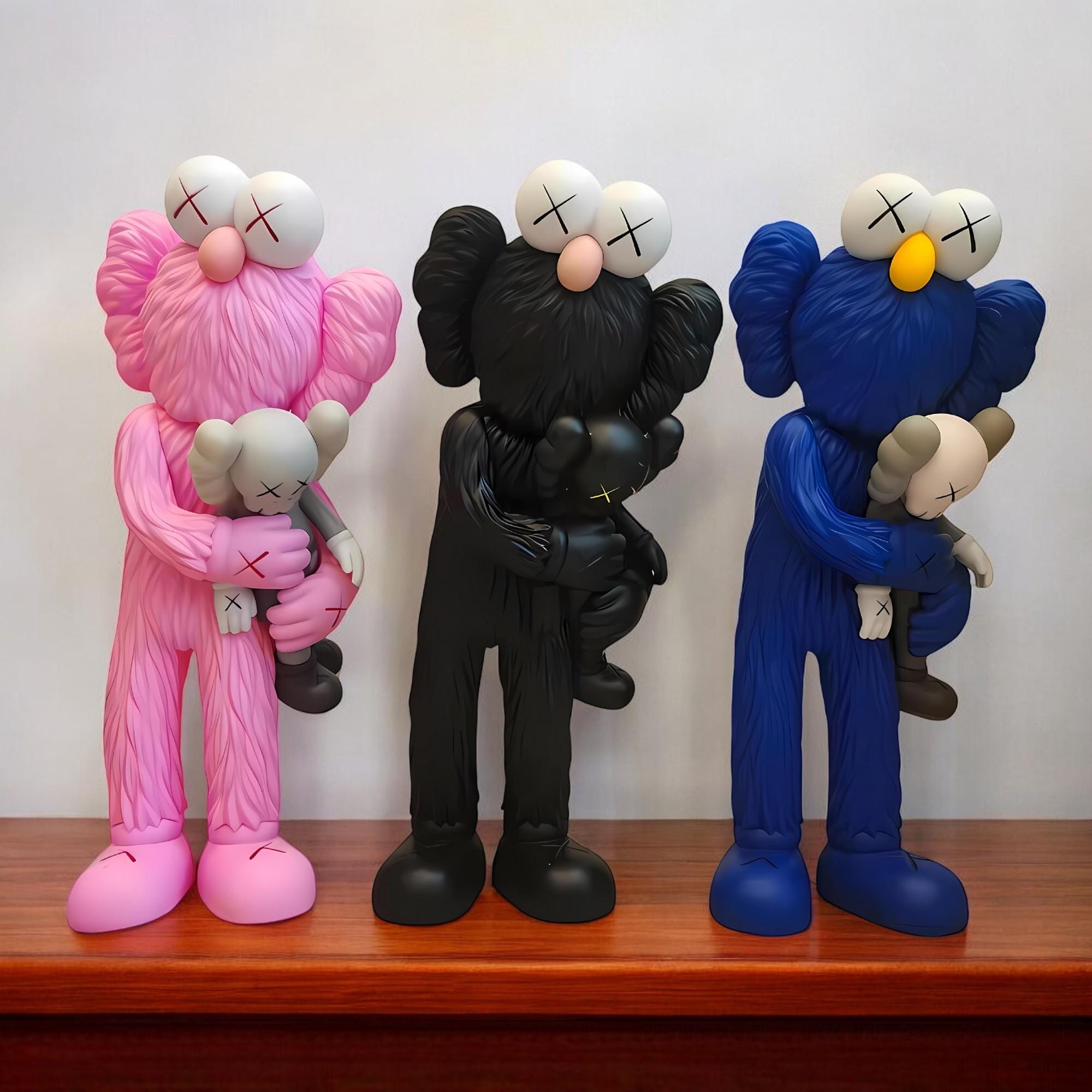 カウズ kaws エルモ フィギュア ピンク セサミストリート セサミ