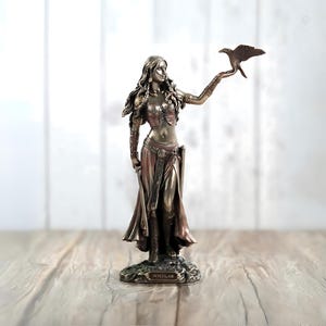 Morrigan Statue Celtic Goddess Wiccan Figurine Morrigan Goddess Mythological Celtic Gods Unique Desk Decor and Pagan Gift