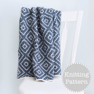 Knitting Pattern Utopia Baby Blanket image 1