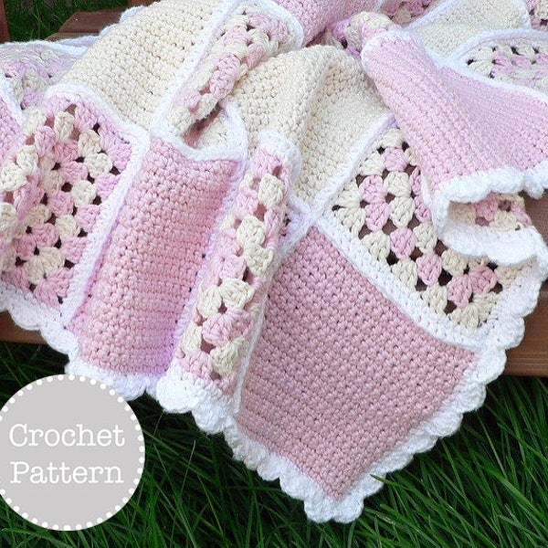Patrón de crochet - Manta para bebé Dulces Sueños