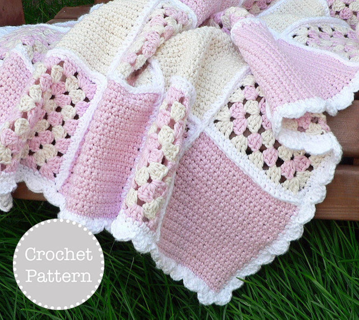 Crochet Pattern Sweet Dreams Baby Blanket Etsy Canada