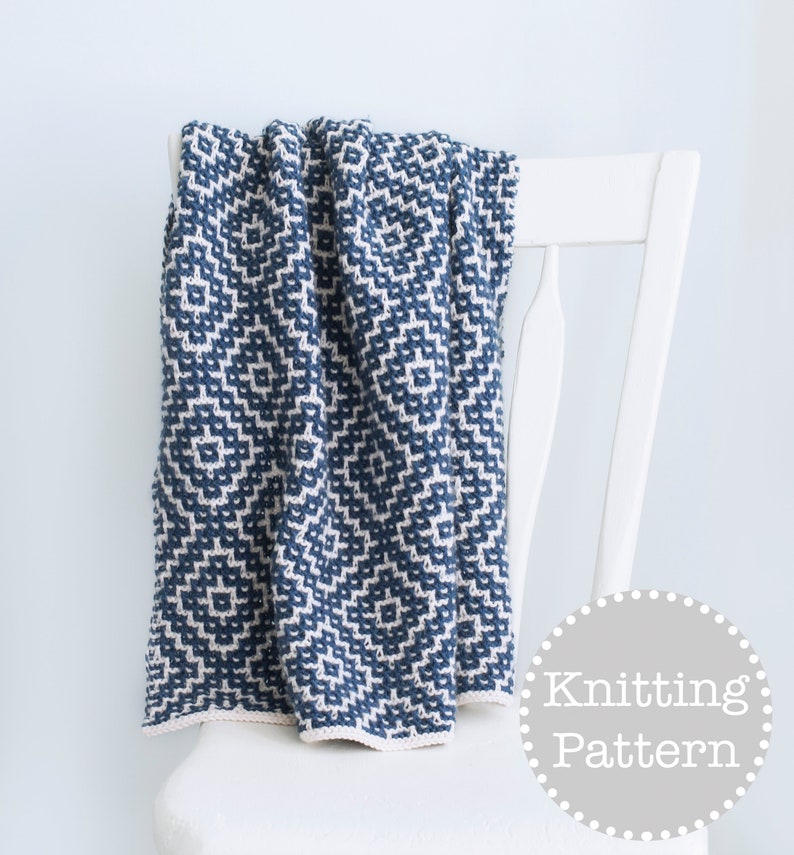 Knitting Pattern Utopia Baby Blanket image 1