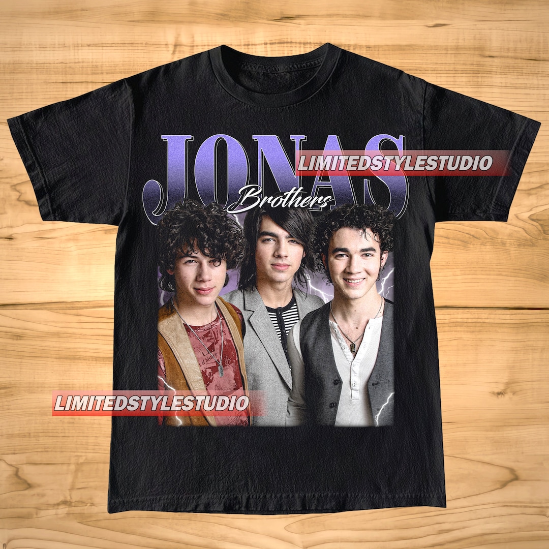Vintage the Jonas Brothers Tshirt, Unisex Graphic Tee for Men & Women, Joe Jonas, Kevin Jonas
