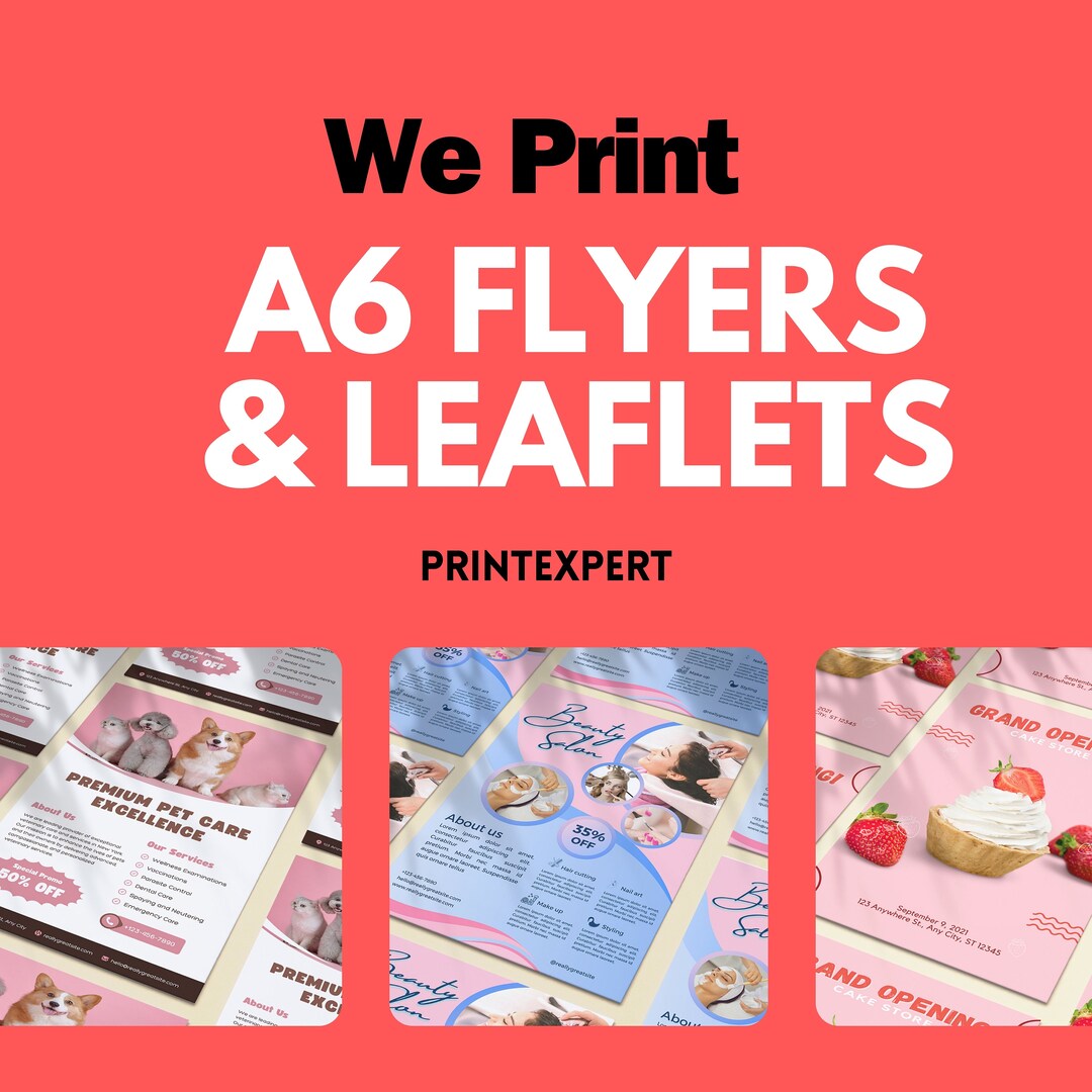 A6 Leaflets, Leaflets, Leaflet Printing, A6 Print, A6 Printing, A6 ...