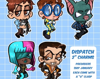 DISPATCH acrylic charms 2”