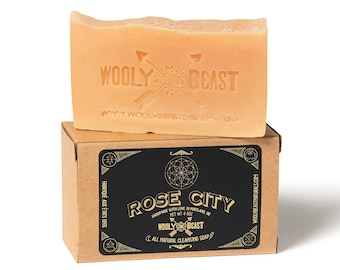 Valentine's Day Rose Soap Gift 5.25oz Cold Processed with Sustainable Ingredients Artisanal Floral Shea Butter Soap All Natural & Zero Waste