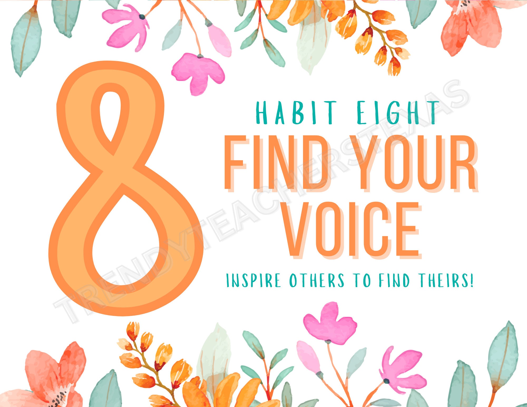 7 Habits Poster Set | Printable Classroom Posters | Leader in Me ...