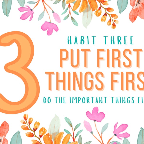 Leader In Me Habits Poster Etsy