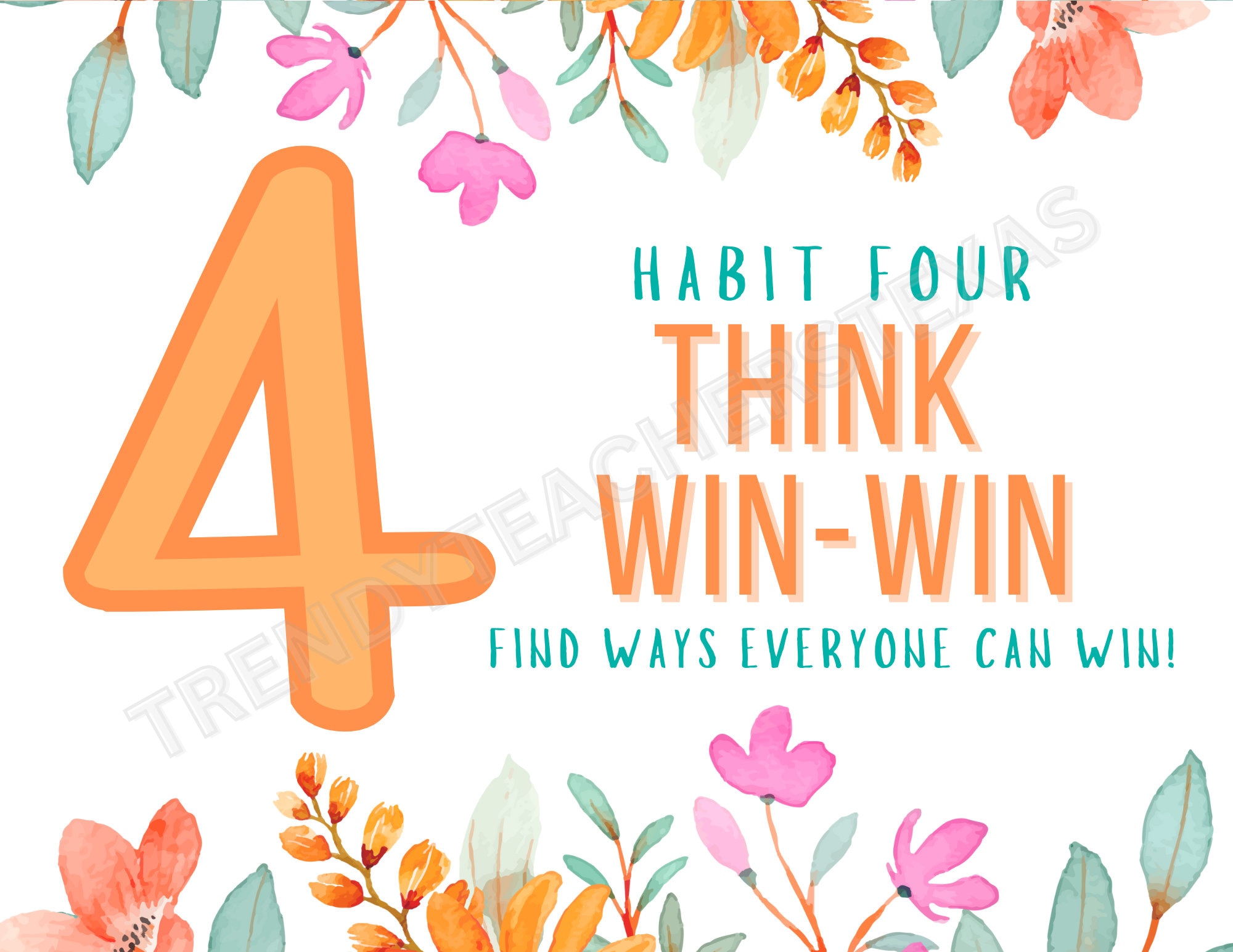 7 Habits Poster Set | Printable Classroom Posters | Leader in Me Posters | 11 X 8.5" Posters ...