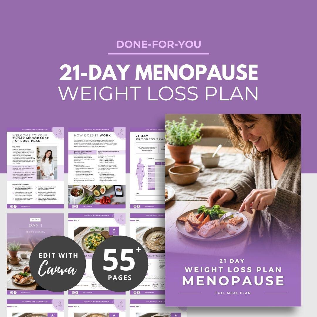 Weight Loss Meal Plan for Menopause, Menopause Ebook, Womens Hormone ...