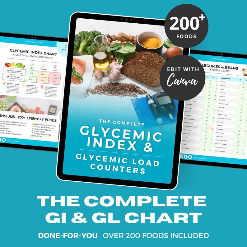 Glycemic Index Food List Chart Low Gi Gl Diet Diabetic Food List