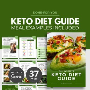 Ultimate Keto Diet Guide, Ebook Template Canva, Nutrition ebook template, Health Coaching PLR, Fitness Ebook, Nutrition Coaching, DFY