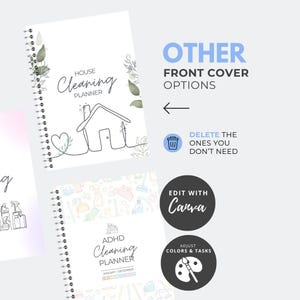 ADHD Cleaning Planner, Editable Canva Cleaning Schedule, Printable Cleaning Planner, Organiser Planner, Weekly Cleaning, Daily Cleaning image 8
