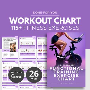 Kroppsviktsträningsschema, Hyrox Crossfit träningsschema, träningsinstruktioner, träningsillustration, träningsplan, Canva-mall DFY