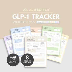 Glp1 Tracker Printable