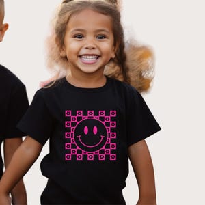 Retro Smiley Face Shirt for Toddler Trendy T-Shirt for Kids Smiley Face T Shirt for Boys Trendy Outfit. for Girls Smiley Face Gift for Kids