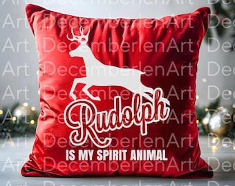 Christmas Reindeer Svg Design, Rudolph Svg File, Christmas Shirt Svg, Rudolph Svg, Rudolph Laser, Reindeer Silhouette, Santas Reindeer Svg