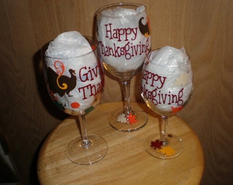 X /& OLETS GET BASTED ACRYLIC STEMLESS WINE GLASS *NEW* RARE CUTE THANKSGIVING