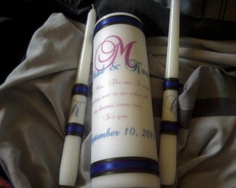 It's You Personalized Wedding Unity Candle set