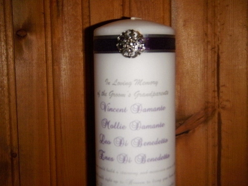 If Tears Could build A Stairway Memorial Candle with gem