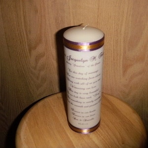 If Tears Could build A Stairway Memorial Candle with gem