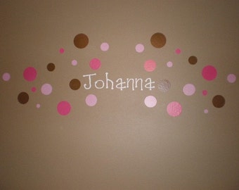 Personalized Name Circle Wall Vinyl Decals