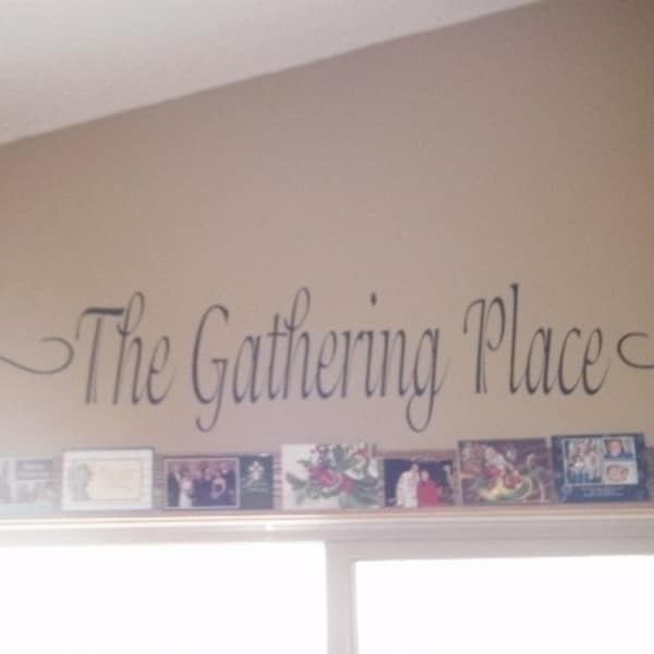 The Gathering Place Wall Decal Etsy