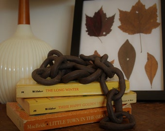 12 Ceramic Link Chains - Dark Brown