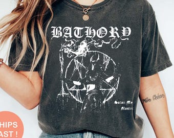 Bathory Band Shirt, Metalhead Apparel, Heavy Metal Band Tee, Music Lover Gift, Band Merch, Concert Shirt, Rock T-shirt, Unisex T-shirt RD204