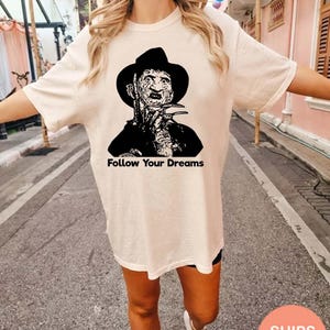 Freddy Krueger Shirt, Horror Movie T-Shirt, Halloween Costume Tee, Nightmare on Elm Street Merch, Horror Fan Gift, Scary Movie Shirt RD171