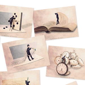 Ensemble de 10 cartes postales humoristiques, cartes postales drôles, idée cadeau