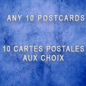 Carte postale humoristique, cartes postales, Lot de 10 cartes postales, cartes postales fruit et légume, 10 cartes postales de votre choix