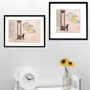 Weather forecast picture, Gifts for gardeners, Tiny trades photography, funny wall art, Yann Pendariès image 2