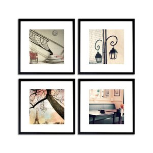 Paris Photography Print Set, Photography set, Paris decor, wall art, Paris photography, Eiffel tower art, french country