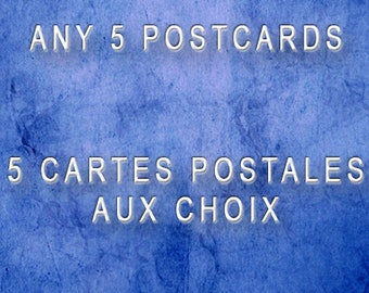 Carte postale humoristique, cartes postales, Lot de 5 cartes postales, cartes postales fruit et légume, 5 cartes postales de votre choix