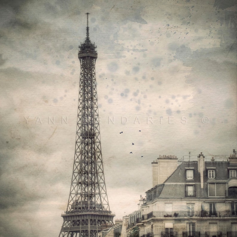 Paris Print, Paris Decor, Paris Art, Paris, Eiffel tower print, parisian decor, eiffel tower decor, paris bedroom decor, eiffel tower image 1
