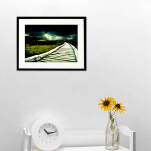 Landscape Photography, Nature photography, Autumn decor, Nature Landscape, Pier Photography, Geometric print, Modern wall art image 2