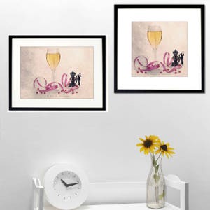 Champagne photography print, funny food art, Champagne Glasses, Living room decor, Wedding, kitchen decor, champagne flutes image 2
