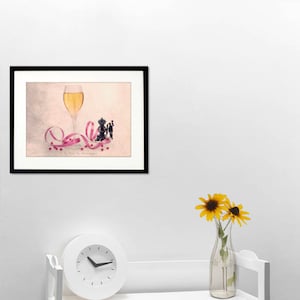 Champagne photography print, funny food art, Champagne Glasses, Living room decor, Wedding, kitchen decor, champagne flutes image 4