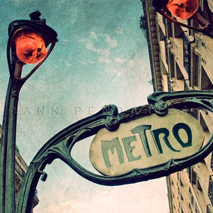 Paris France, Paris Photo, Photography Paris, Metro Sign, industrial design, Paris Metro decor, steampunk decor, steampunk art, steampunk image 1