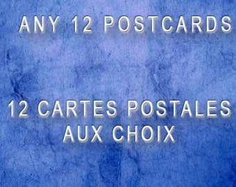 Set of 12 Funny Postcards, Humorous Stationery, Quirky Greeting Cards, Great Gift for a Friend