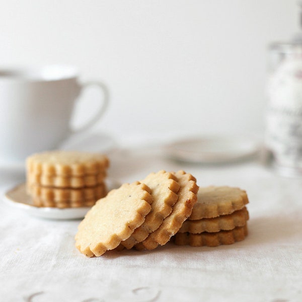 Honey Lavender Shortbread Cookies, Gourmet Tea Cookies, Shortbreads