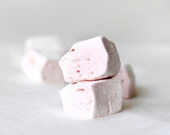 Rose Vanilla Marshmallows, handmade gourmet marshmallows