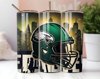 Eagle Mascot Tumbler Wrap: 20oz Skinny Sublimation Design (Digital Download)