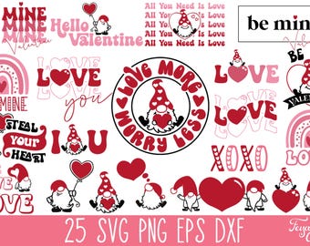 Boho Valentines png Bundle, Boho Valentine svg, Groovy Valentine Png, Valentine Png, Valentine's Day svg, Valentines Sublimation Design